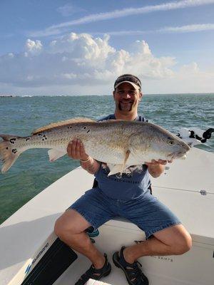 client with redfish , daytona beach