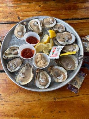 Oysters on the half shell