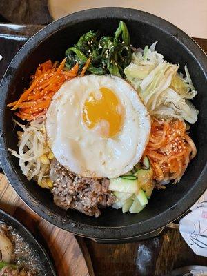 Dol sot bibimbap with bulgogi