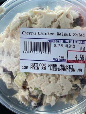 Cherry walnut chicken salad