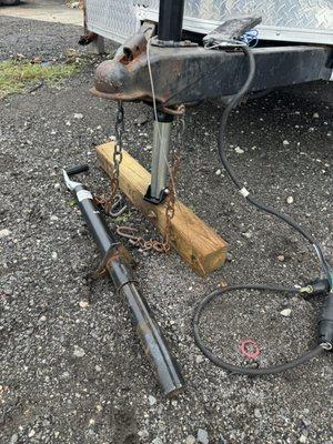 Replaced trailer jack