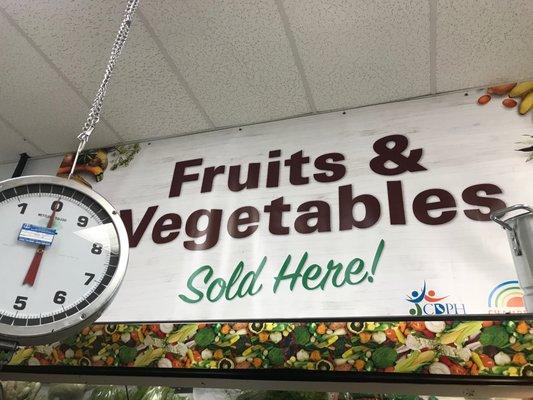 Great selection of fruits and vegetables!