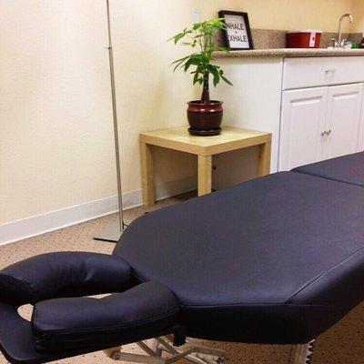 Chiropractic treatment room