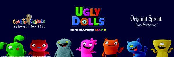 Cookie Cutters and Original Sprouts Haircare Products are promoting Ugly Dolls