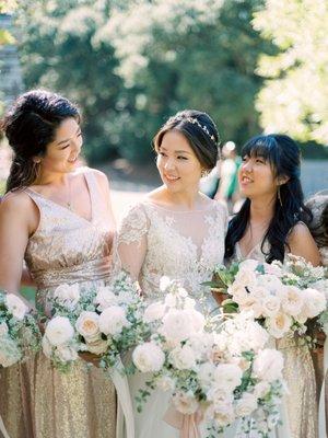 Romantic outdoor wedding /makeup design by design her image