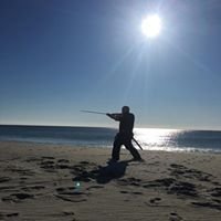 Sword Training on the beach