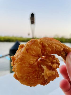 Fried shrimp from shrimp basket! Sooooo delicious