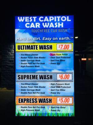 Automatic Carwash Prices