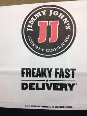 Freaky Fast Delivery is right - they delivered our order today in just less than 15 minutes. Honest!