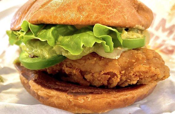 Spicy Baja With Guac Crispy Chicken Sandwich