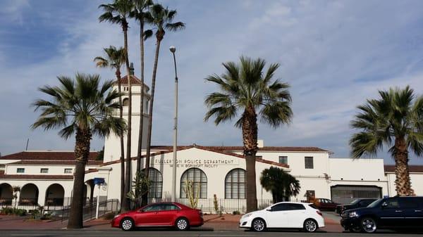 The Fullerton Police Department building.