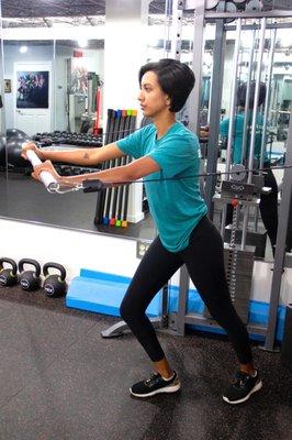 Standing Chest Press Exercise