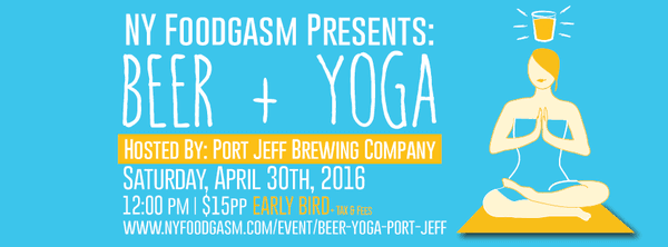 Beer + Yoga at Port Jeff Brewing.