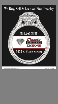 We Buy, Sell & Loan on Fine Jewelry  801-266-3388