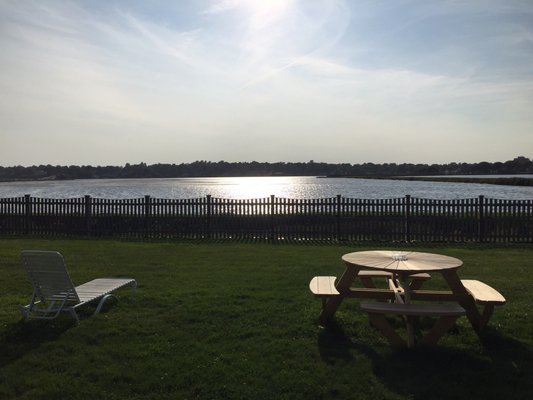 The view and the picnic table