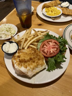 Naked haddock sandwich