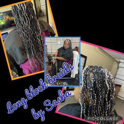 Long large braids. Hair included in price