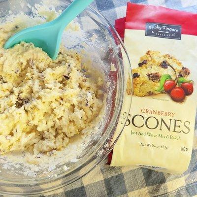 Sticky Fingers scone mix and silicone kitchenware