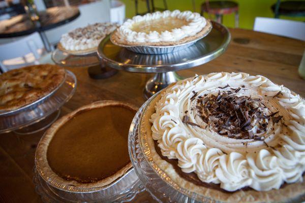 Thanksgiving Pies and Christmas Pies available for pre-order at Courageous!