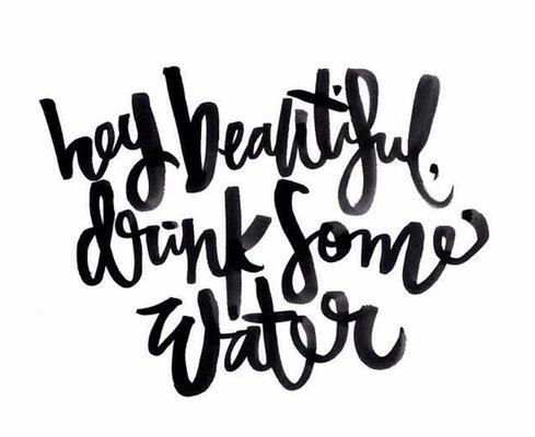 Stay hydrated!