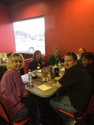 Great people enjoying their meal