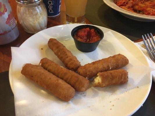 Sad, overpriced mozzarella sticks.