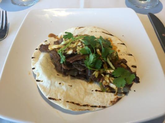 Short rib & kimchee tacos