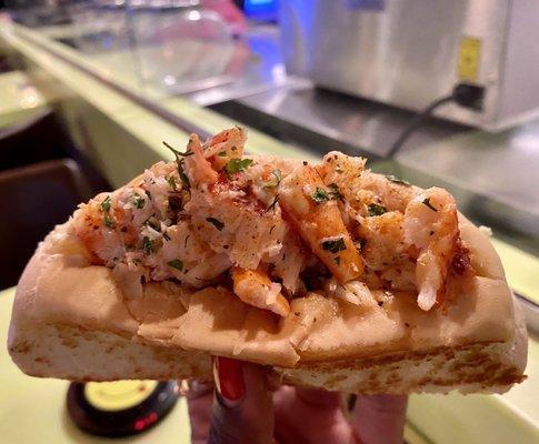 A very meaty Connecticut Lobster Roll