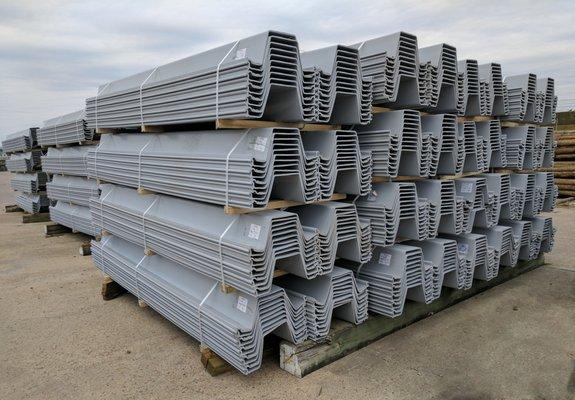 Huge stock of vinyl sheet pilings