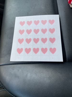 Heart stamps