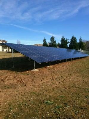 Ground mounted system in Wilton, CA