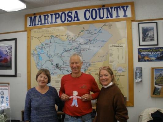 Flat Stanley @ The Mariposa County Visitor Center