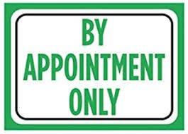 DUE TO COVID-19 APPOINTMENTS ONLY