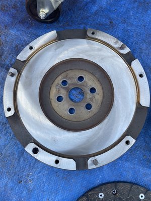 Resurfaced fly wheel