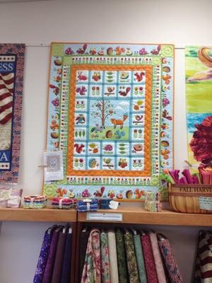 Flannel Panel is in from Northcott. Make this cuddly little quilt for a loved one!