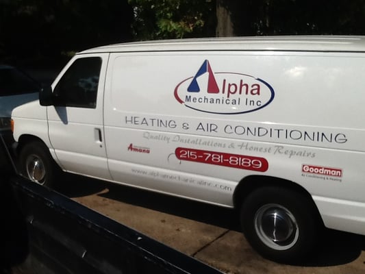 Look for our lettered Van for your service