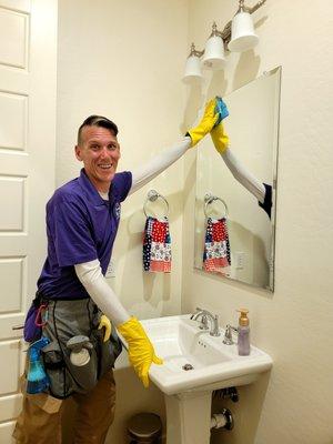 Bathroom cleaning