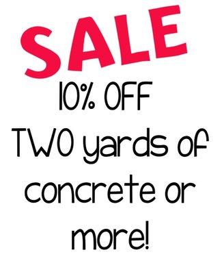 10% OFF Two yards or More!