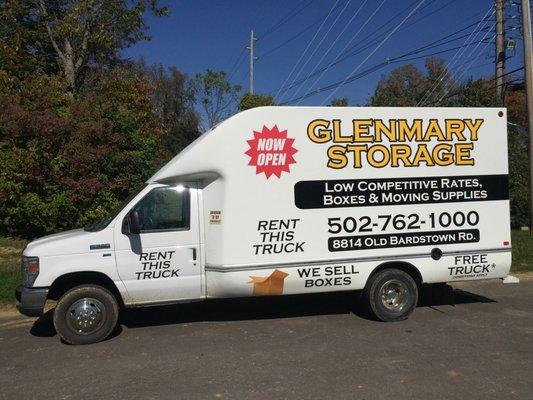 FREE box truck rental when you rent a unit! Call 502-762-1000 and ask about our $1 move-in special!