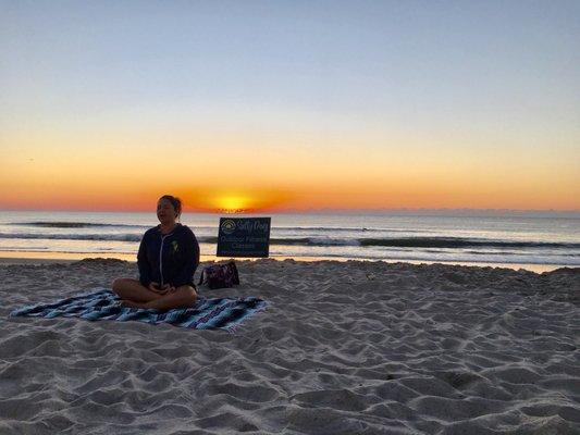 Sunrise beach yoga