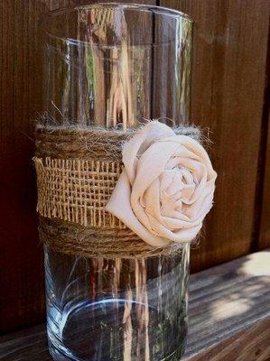 Rustic vase for Valentine's Day, wedding, anniversary or just cause!