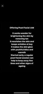 Pearl Facial