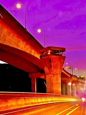 Nightfall @ West Seattle Bridge