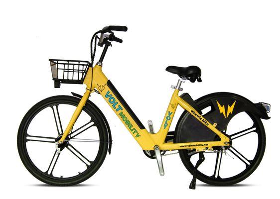 Street cruiser 350w peddle assist eBike with front basket.