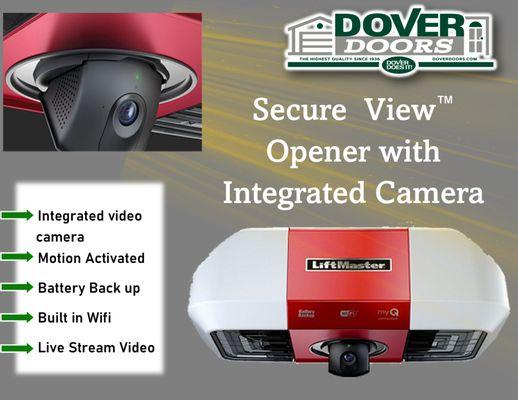 The eyes and ears of the garage and first garage door opener that comes with a built-in-wide angle camera and 2-way communication.