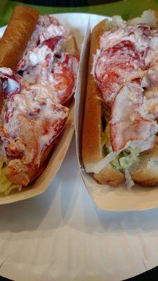 Up close with lobster rolls... Before I inhaled.