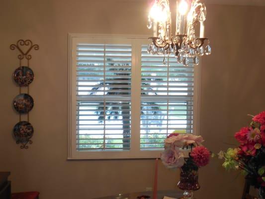 Plantation Shutters St. Petersburg - AluCore Poly Shutters - Center Rod divided