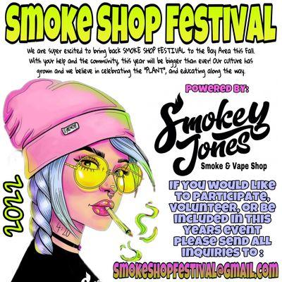 We are looking for people to help and or participate in Smoke Shop Festival 2022 this Fall.. Contact SmokeShopFestival@gmail.com