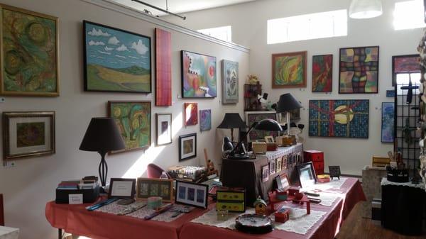 Visit the artist studios upstairs - G. Raftery studio shown