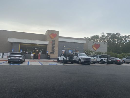 Love's store and rest stop for professional truck drivers